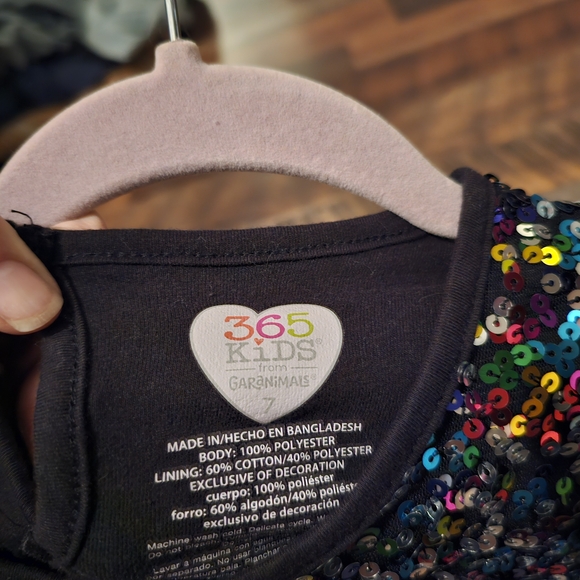 Garanimals Black Sequin Kids Blouse - Picture 4 of 5